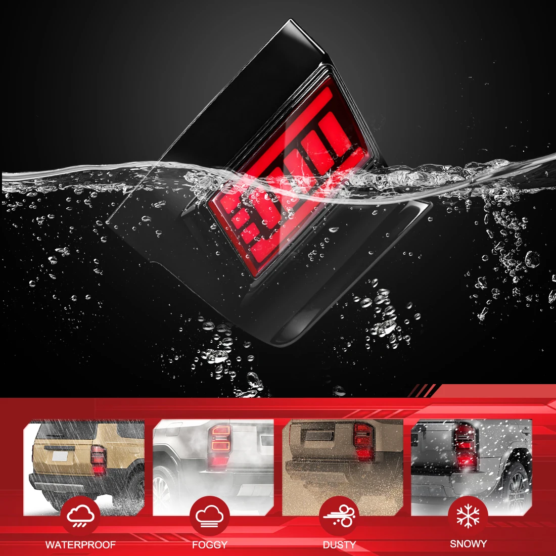 مصباح الضباب الخلفي لتويوتا لاند كروزر 250 برادو LC250 2024 2025 LED المصد الخلفي ضوء الذيل مصباح بدوره إشارة الفرامل ضوء جزء السيارة