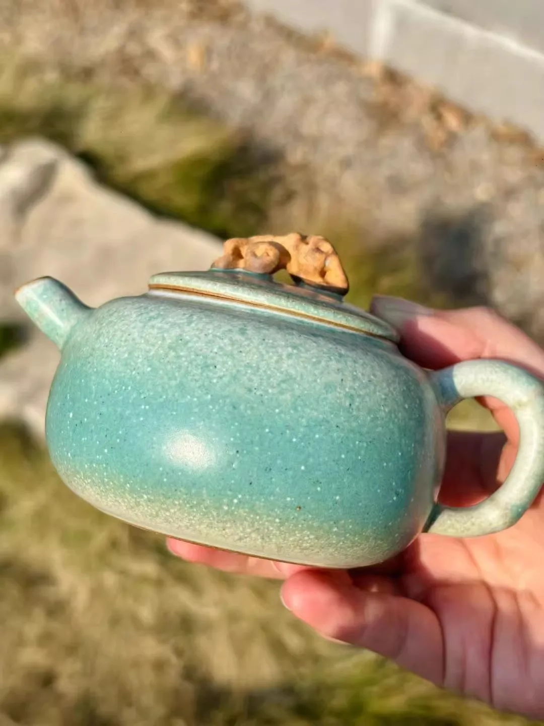 

Редкие фарфоровые чайники-украшения Jun, коллекционные предметы, 3 стиля