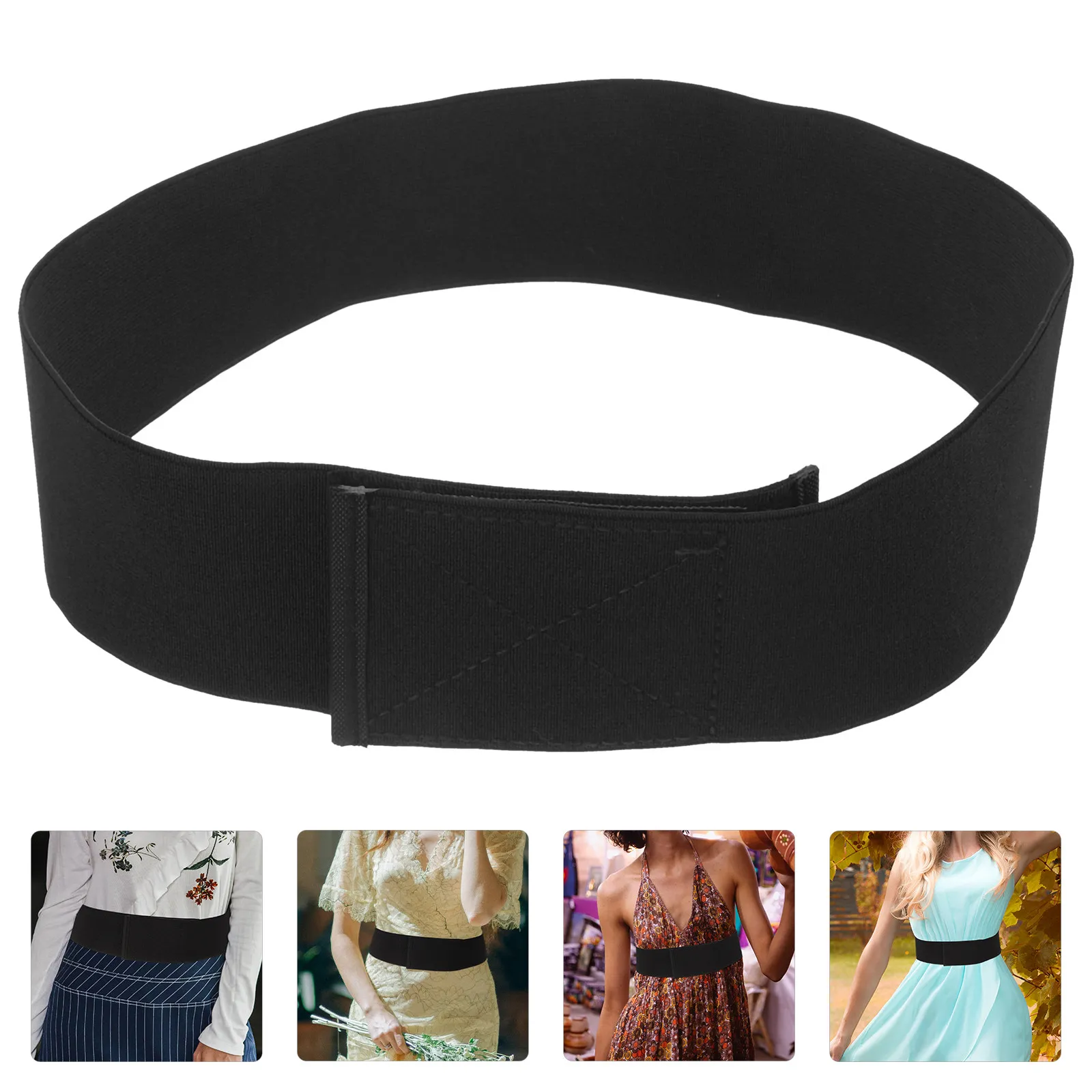 

Женский регулируемый эластичный пояс-ремень черного цвета для рубашек, свитеров, топов – стильный аксессуар для повседневного и делового использования