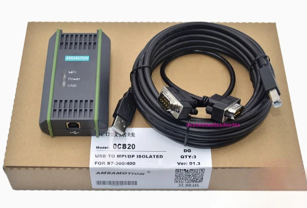 PC Adapter USB MPI Support S7-200/300/400, ET200, 840D communication DP/PPI/MPI/Profibus 1.5Mkps,