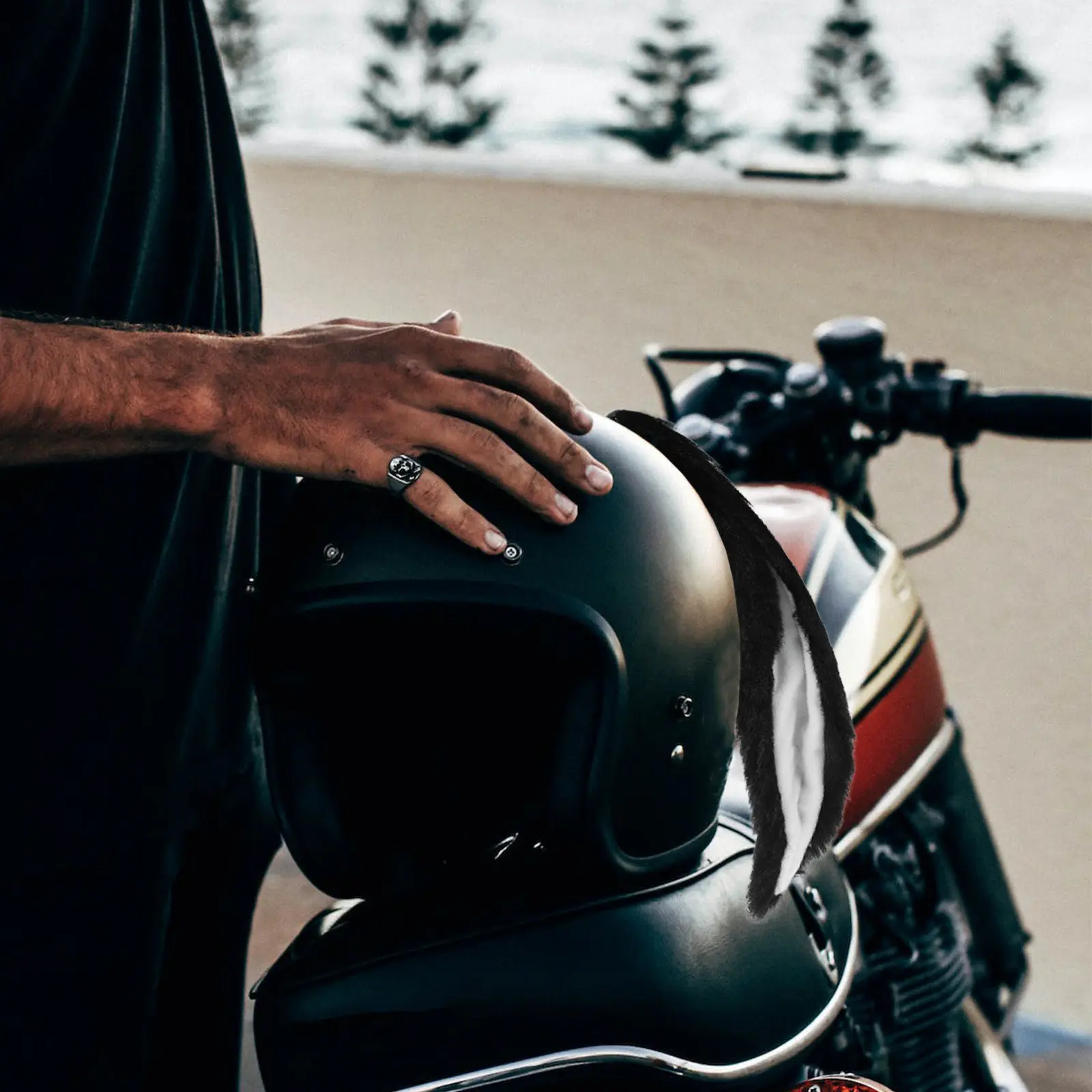 

1 Set Decor Detachable Bunny Ears Motorcycle Scooter Ski Accessories Animal Ears Bunny Ear Headbands