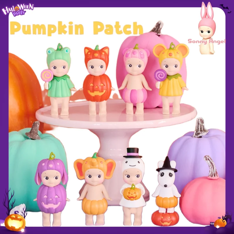 

В наличии натуральная Сонни Ангел Хэллоуин слепая коробка тыква патч серия тайная мини аниме фигурка кавайный декор милая игрушка-сюрприз