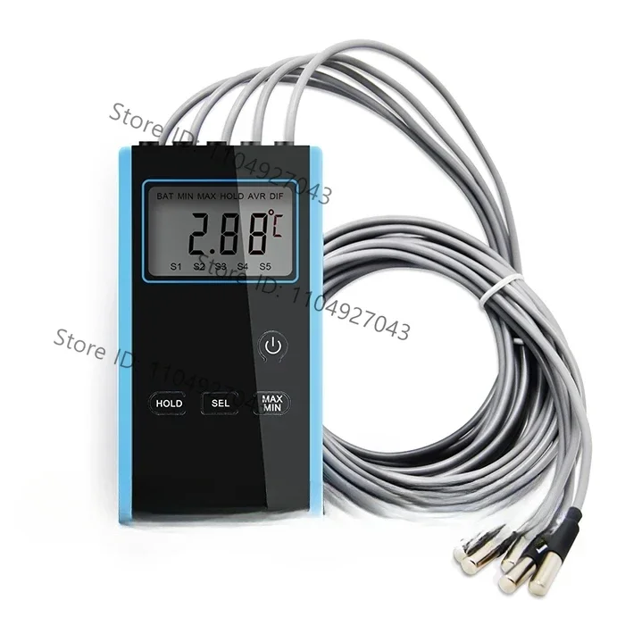 High precision electronic multi-point thermometer OYTM-5S portable multi-probe thermometer for laboratory use