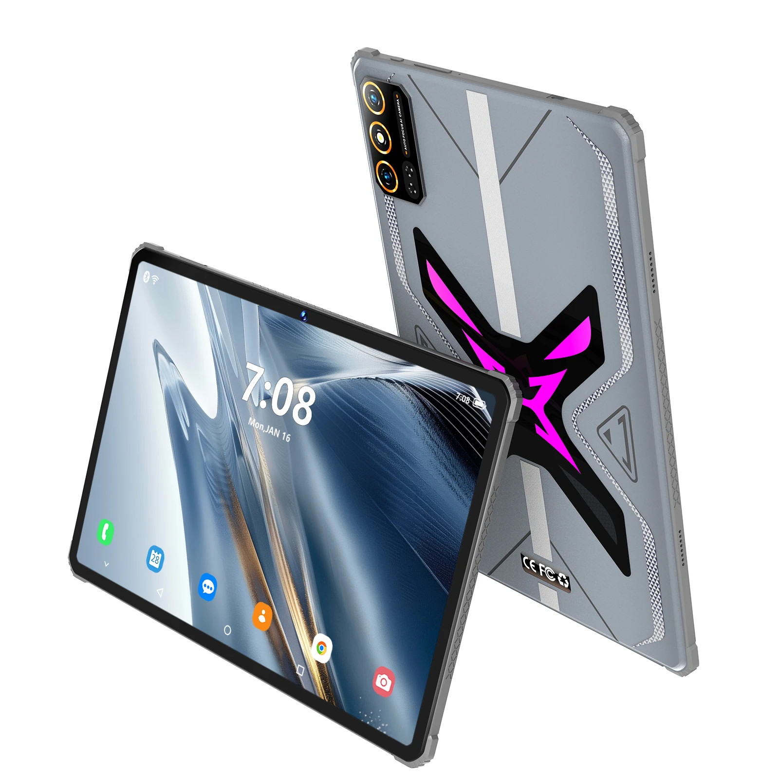 تابلت JDL Pad 17 Pro 10.1 بوصة أندرويد 14 3+32 جيجابايت 5000 مللي أمبير 360 °   جهاز لوحي مقاوم للصدمات 3G/LTE Global Bands بصمة الإصبع يفتح جهاز لوحي رائج البيع
