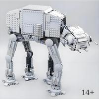 MINISO In Stock 1267pcsHoth Battle AT-AT Snowmobile Army Assault Motorcycle Pedestrian Model 75288 Building Blocks Birthday Gift