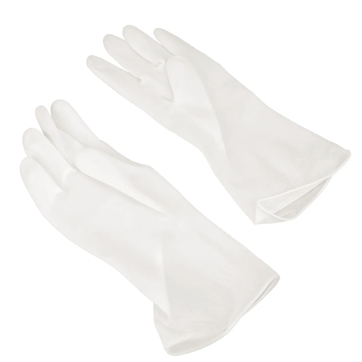 2Pairs Latex Gloves Heavy Duty Waterproof Comfort Fit Dishwashing Gloves for Kitchen Cleaning Housework Laundry Carpet Washing