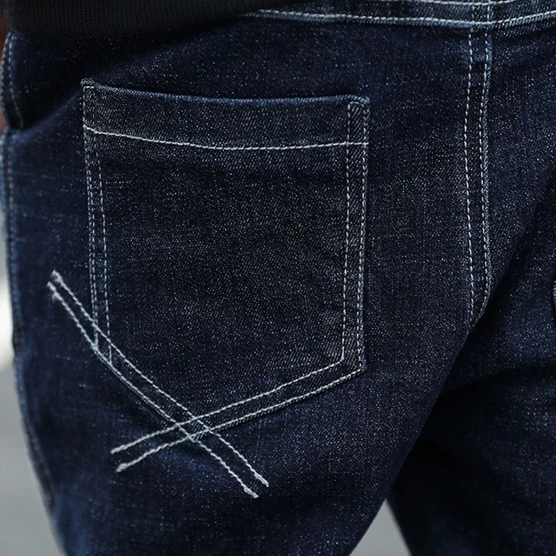 IENENS 4-11 Years Boys Clothes Slim Straight Jeans Classic Bottoms Children Denim Clothing Pants Kids Baby Boy Casual Trousers
