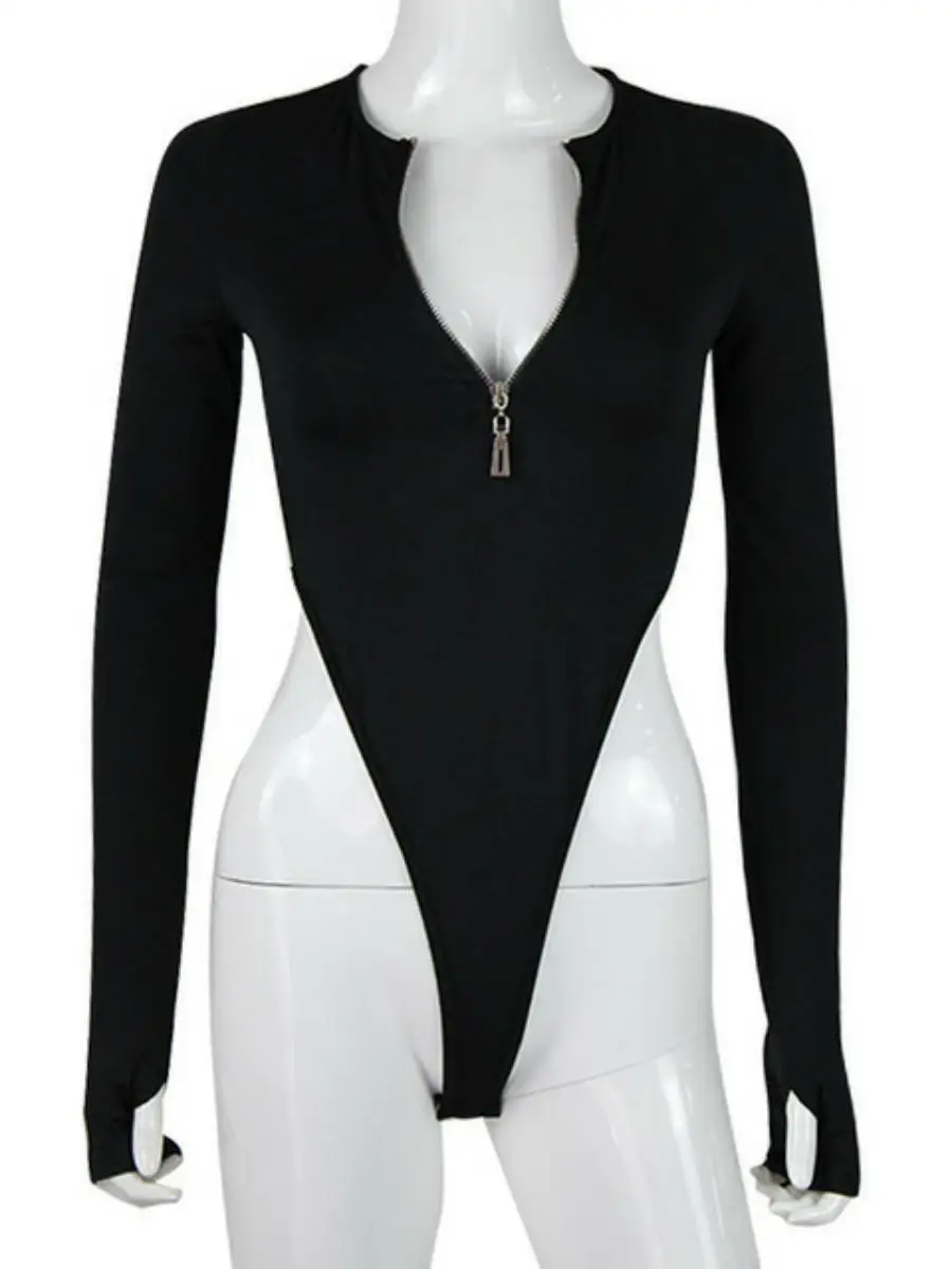 Setelan Terusan Musim Gugur Musim Dingin Terbaru Atasan Warna Polos Wanita Lengan Panjang Celana High Waist Bahan Poliester Jumpsuit Wanita