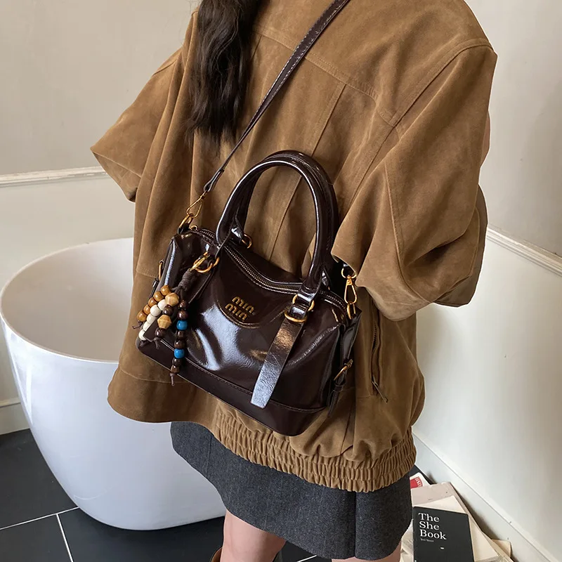 

2025 Retro Women's Handbag, Genuine Leather Multi-way Shoulder Crossbody Purse, Vintage Tote Bag for Work Commute & Dating