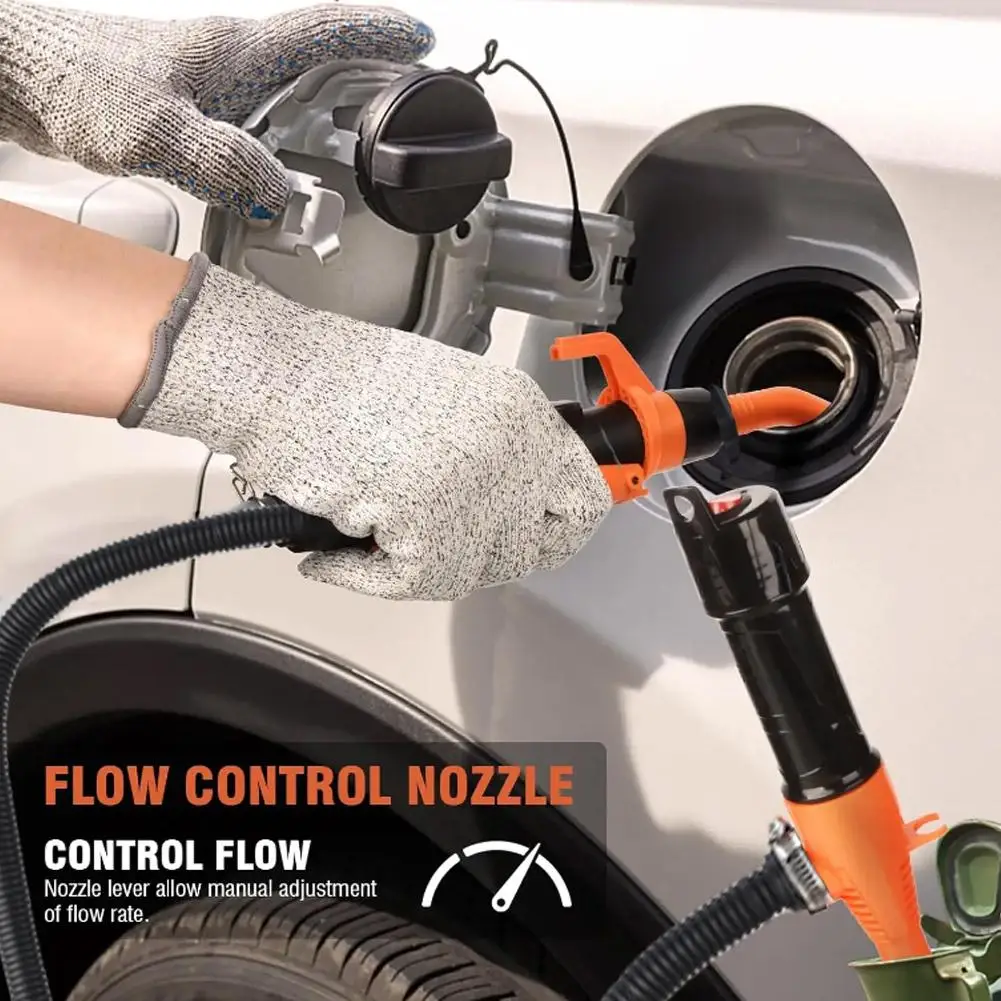 Bomba de transferencia de combustible de flujo, boquilla ajustable, celda duradera que funciona con pilas de alta calidad para queroseno diésel a Gas