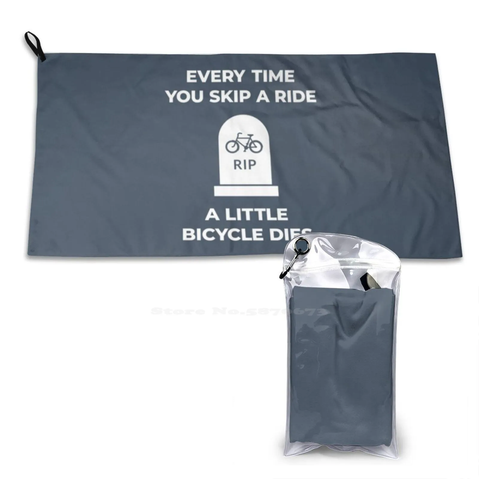 Bicycle Dies-Funny Cycling Shirts And Gifts Custom Soft Bathroom Towels Home Outdoor Bike Bicycle Cycling Cyclist Funny Mtb