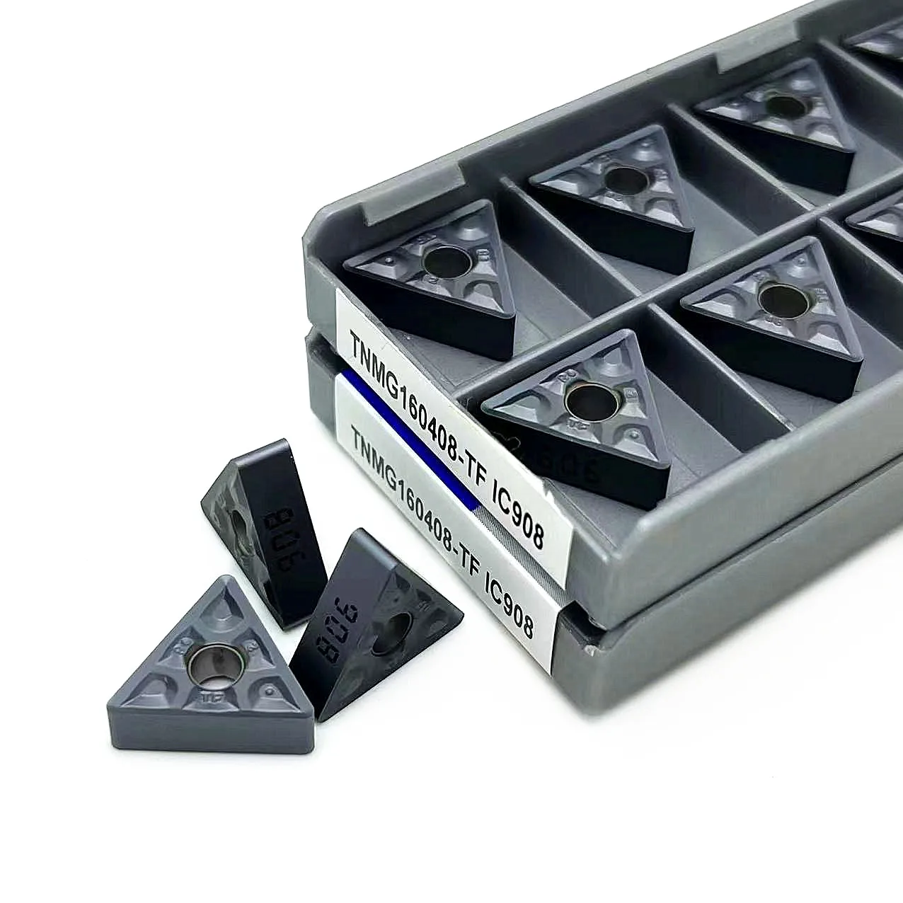 10 шт. высокое качество TNMG160404 TF IC907 908 TNMG160408 TF IC907 908 CNC станок внешний карбидный инструмент токарная вставка TNMG160408