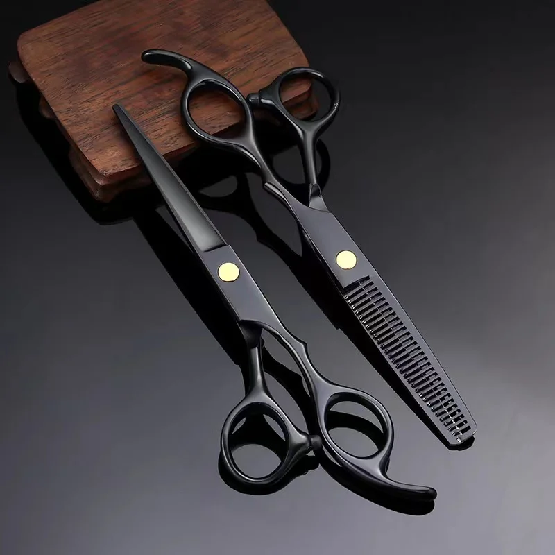 Professional Salon 6.0 Barber Scissor Hair Scissors Hairdressing CuttingThinning Shears Set