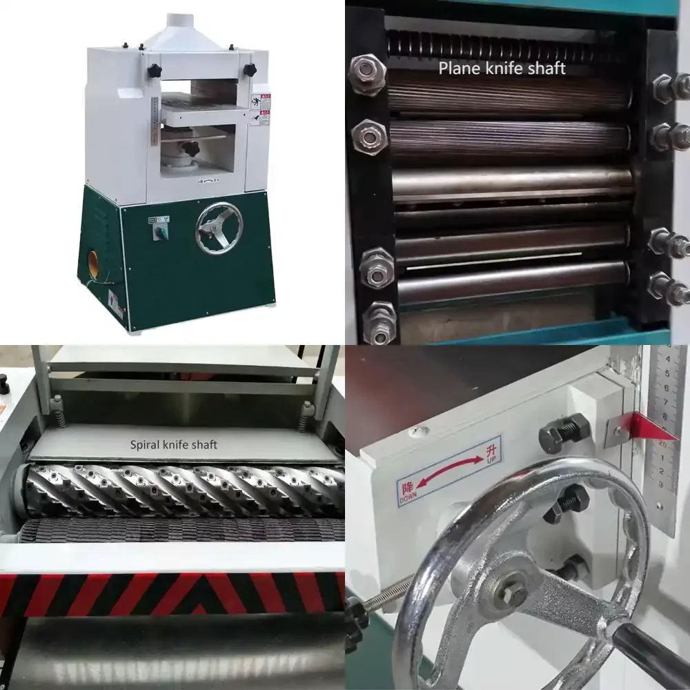 

NEWEEK Wood Processing Helical Cutterhead Single Side Thicknesser Planing Machine Wood Planer