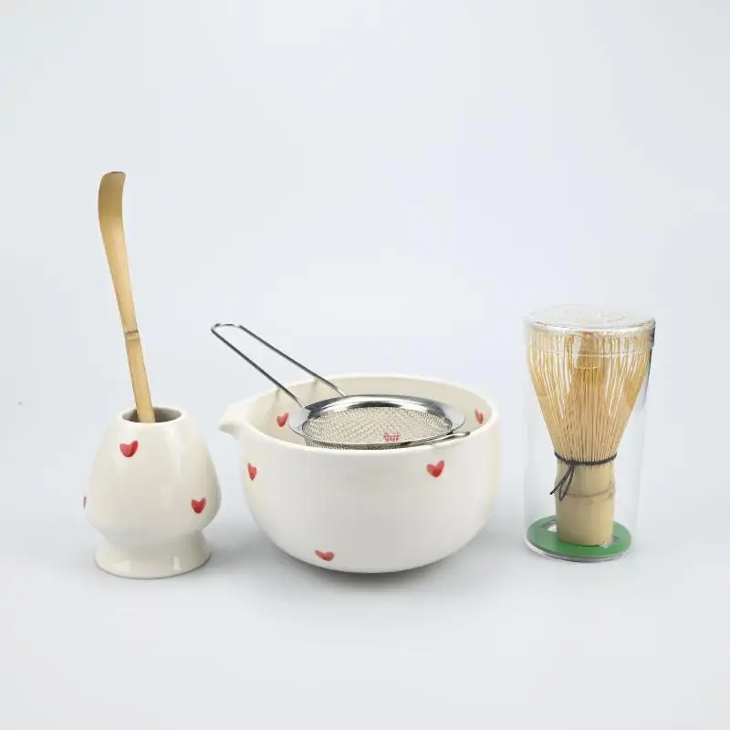 

4/5/6PCS/Set Japanese-style Matcha Bowl , Spoon, Tea Whisk, Sieve Mesh, Perfect Gift For Ceremony, Traditional Decoration