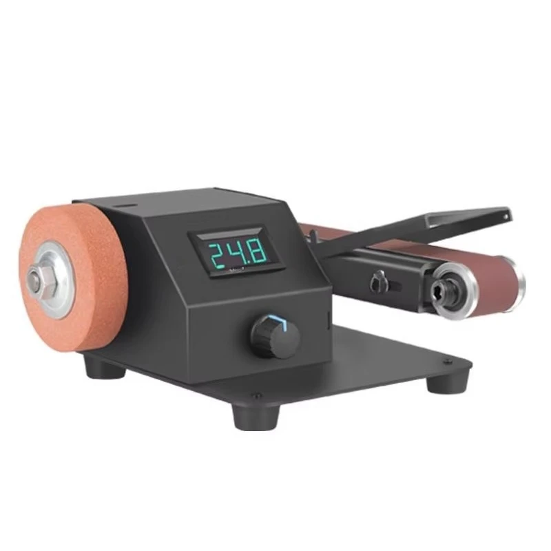 Mini Sanding Belt Electric Polishing Blade Knife Sharpening Machine Desktop Sandpaper Belt Polishing Machine