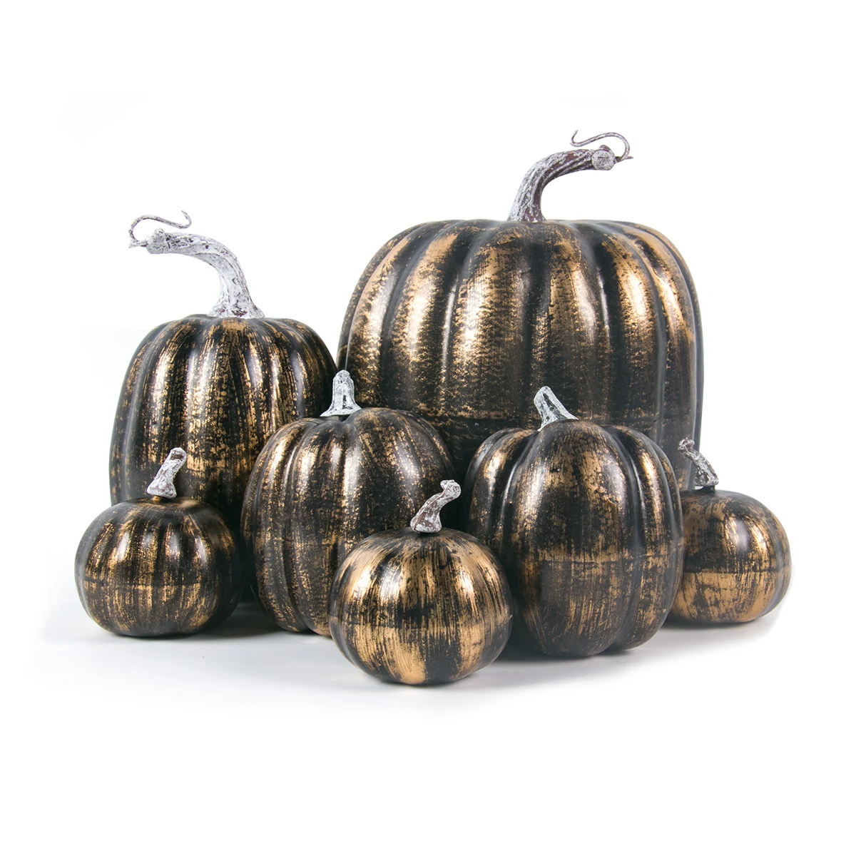 Halloween Simulation Pumpkin Artificial Crafts Gold White Black Thanksgiving Harvest Festival Halloween Party Home Decoration