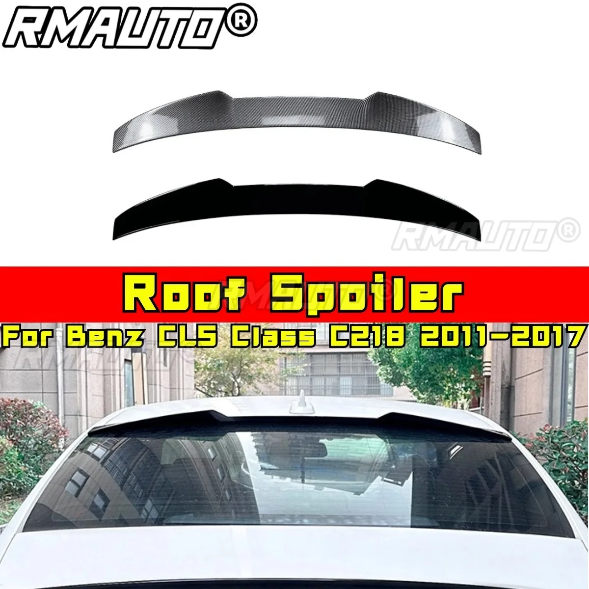 

Для Benz CLS Class C218 2011-2017 автомобильный задний спойлер, комплект кузова, спойлер багажника, спойлер на крышу, комплект кузова на крыше