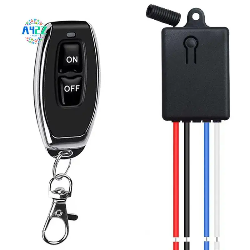 

A42Z-433Mhz RF Wireless Relay Switch, DC 5-60V 10A Remote Control Transmitter Receiver For Smart Home Automation