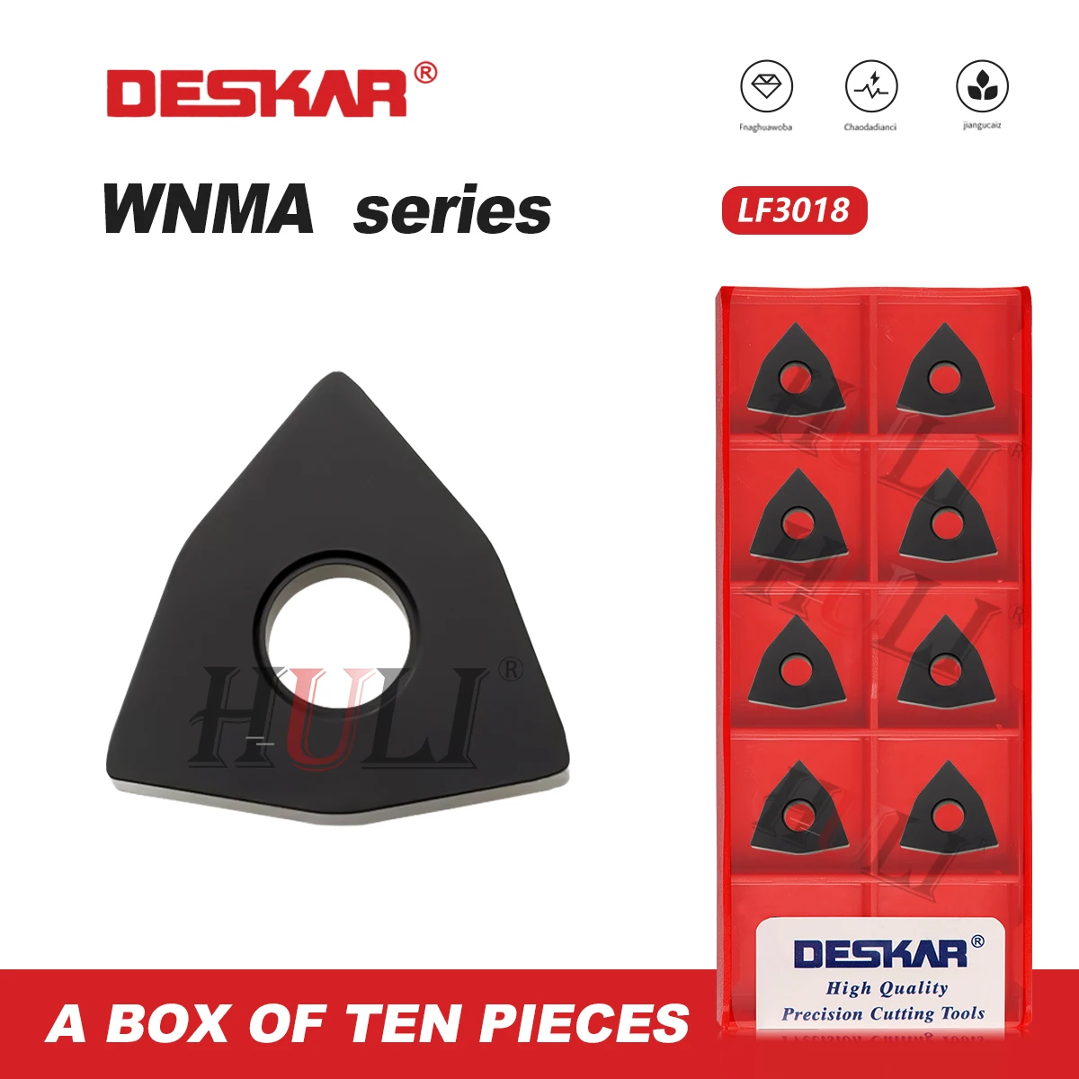 

DESKAR 100% Original WNMA080404 WNMA080408 WNMA080412 LF3018 CNC lathes Materiales Especiales Para Hierro Fundido Turning Tools
