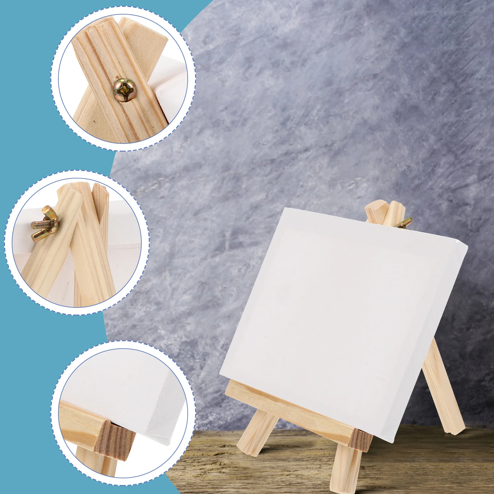 Easel Table Top Easels for Painting Desk Type Rack Wood Artist Square Mini Children Wooden Stand