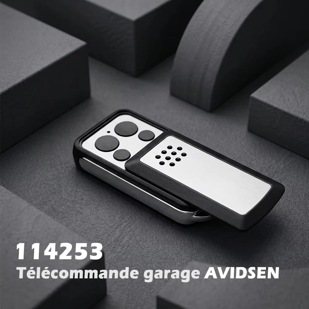 

For AVIDSEN Portal 114253 Garage Remote Control Gate Door Key Opener 433 92mhz Rolling Code Door Opening Barrier Slide cover
