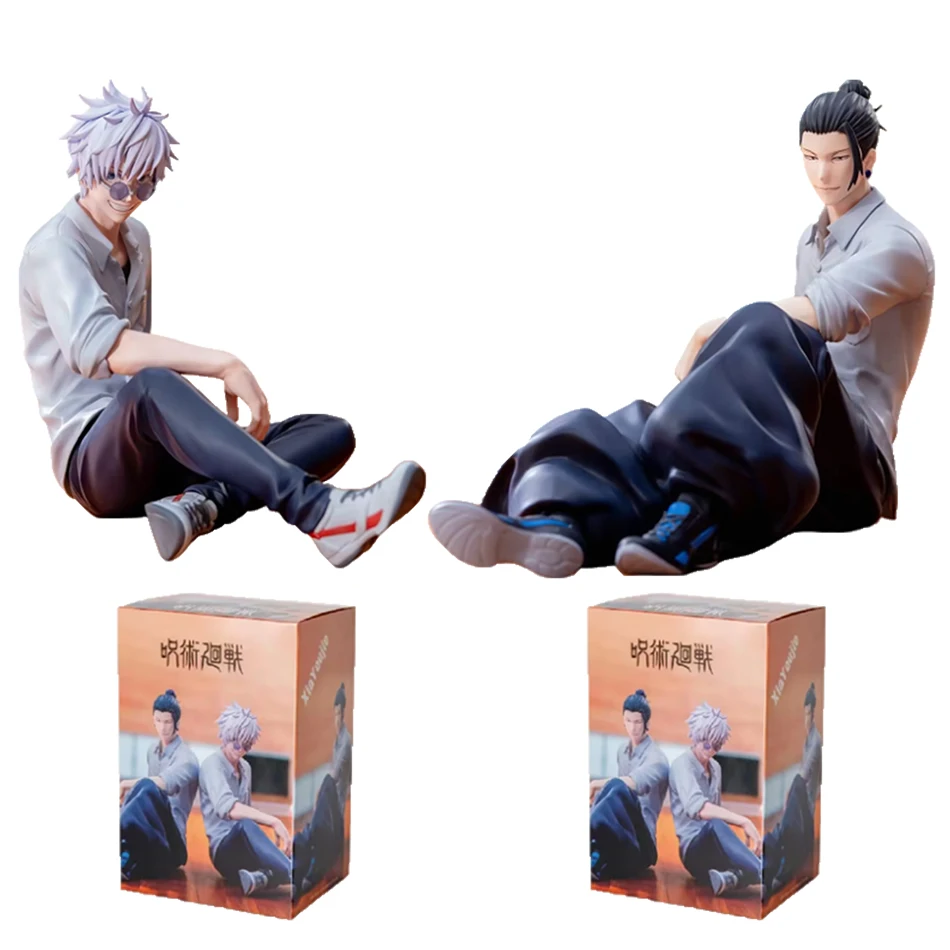 Gojo Satoru Anime Jujutsu Kaisen Figur Geto Suguru Yumemirize Sitzende Position Sammlermodell Geschenk Spielzeug Actionfigur Geschenke