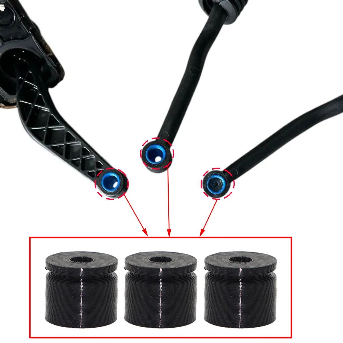 10pcs For VW Amarok 2010-22 6-speed MT Gearbox Shift Cable Linkage Control Bushing Gear Lever Selector End Rod Connect Bush Fix - view 5