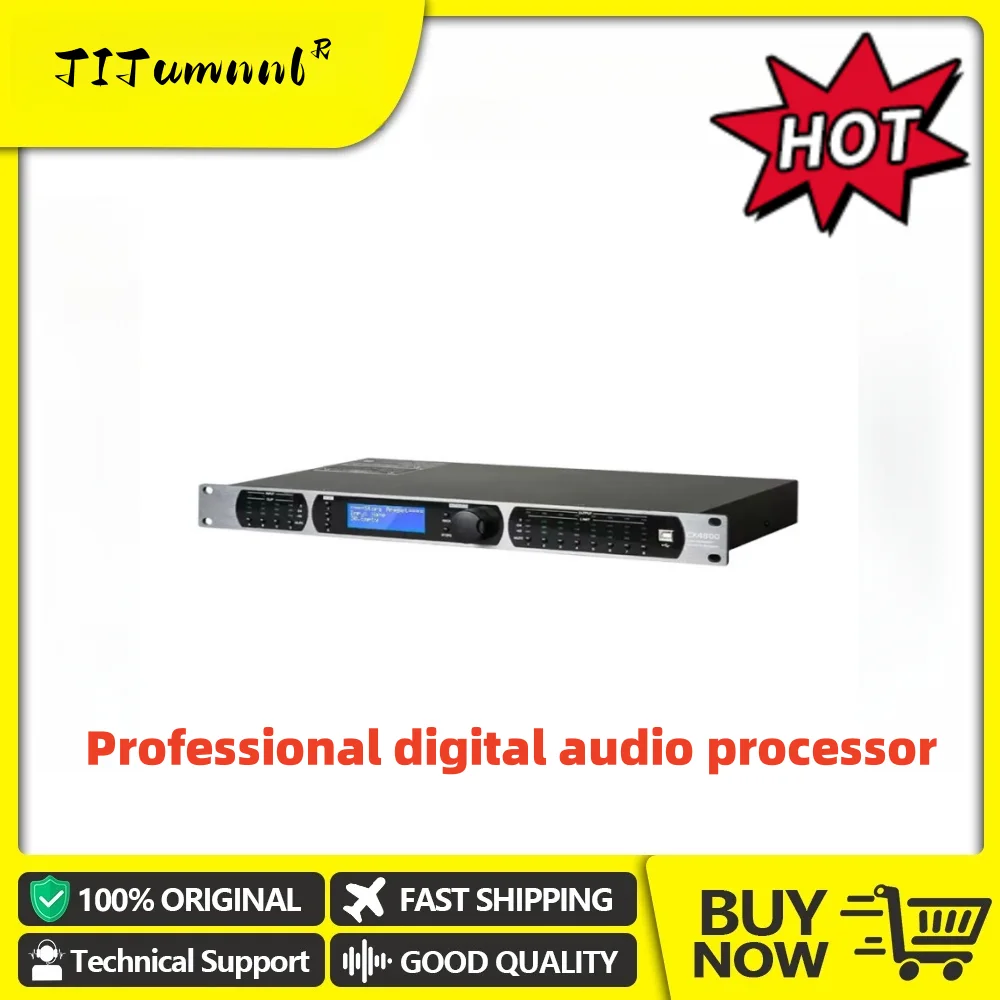 

TITumnnl CX4800 Professional 32-bit DSP 4-in-8-out Audio Processor Compatible with Original Software Equalizer Stage perform