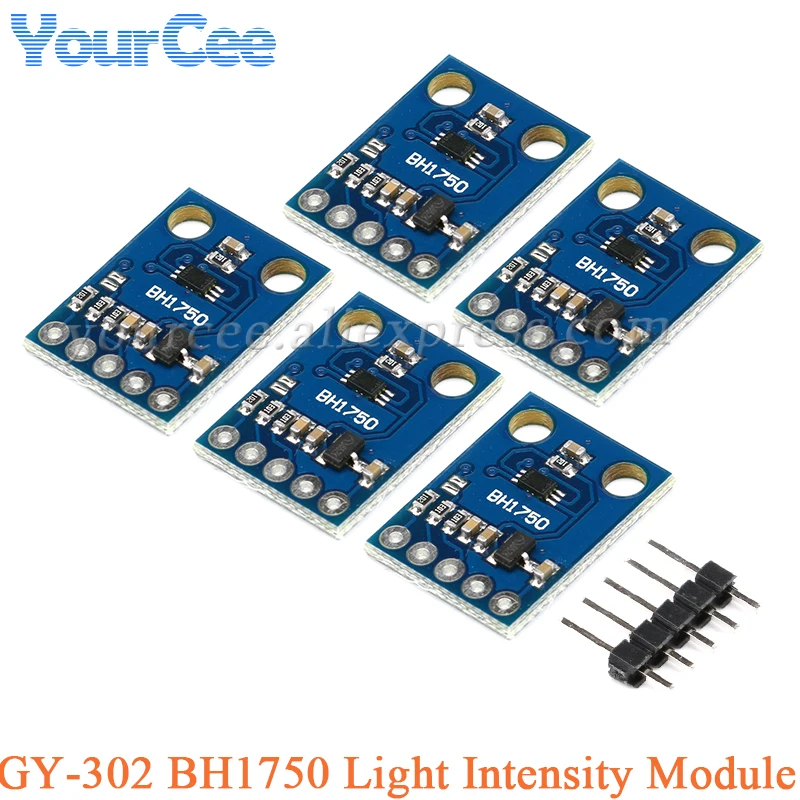 10pcs/1pc GY-302 BH1750 BH1750FVI Light Intensity Module Digital Optical Intensity Illumination Sensor for Arduino