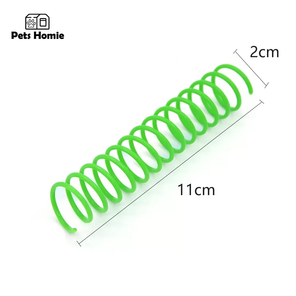 4/8/12pcs Kitten Cat Toys Wide Durable Interactive Heavy Gauge Cat Spring Toy Colorful Springs Cat Pet Toy Coil Spiral Springs