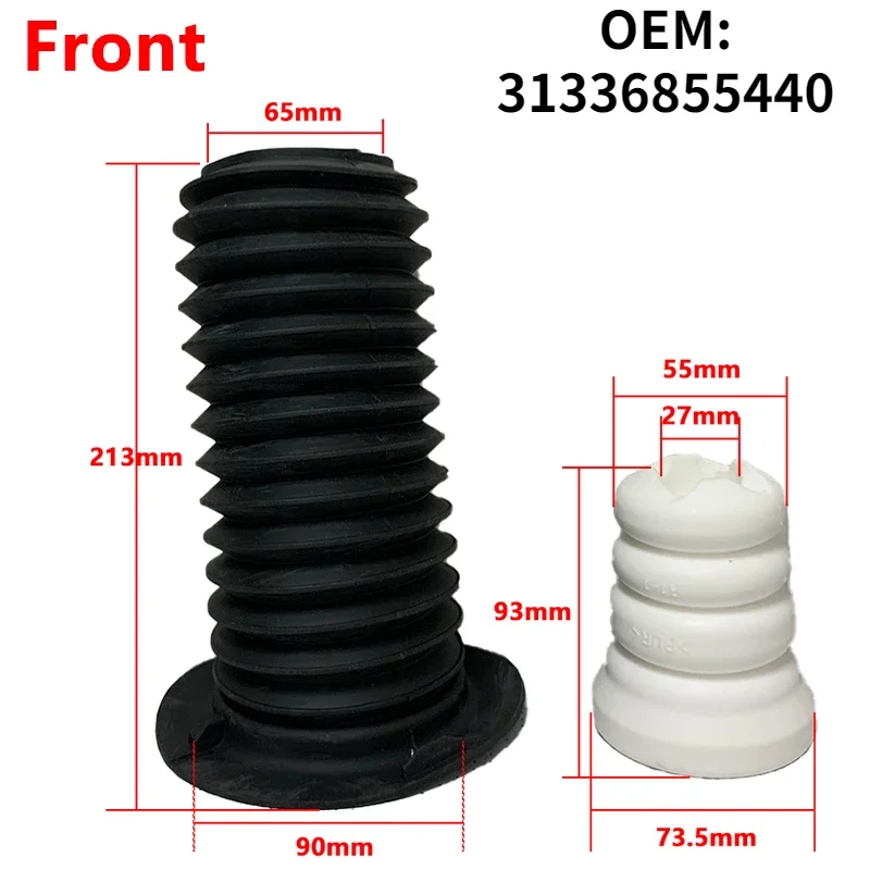 2Pcs Rubber Buffer Suspension Shock Absorber Dust Cover 31336855440 33536855439 for BMW F20 F30 F34 116i 120d 218 320i 325d 330i