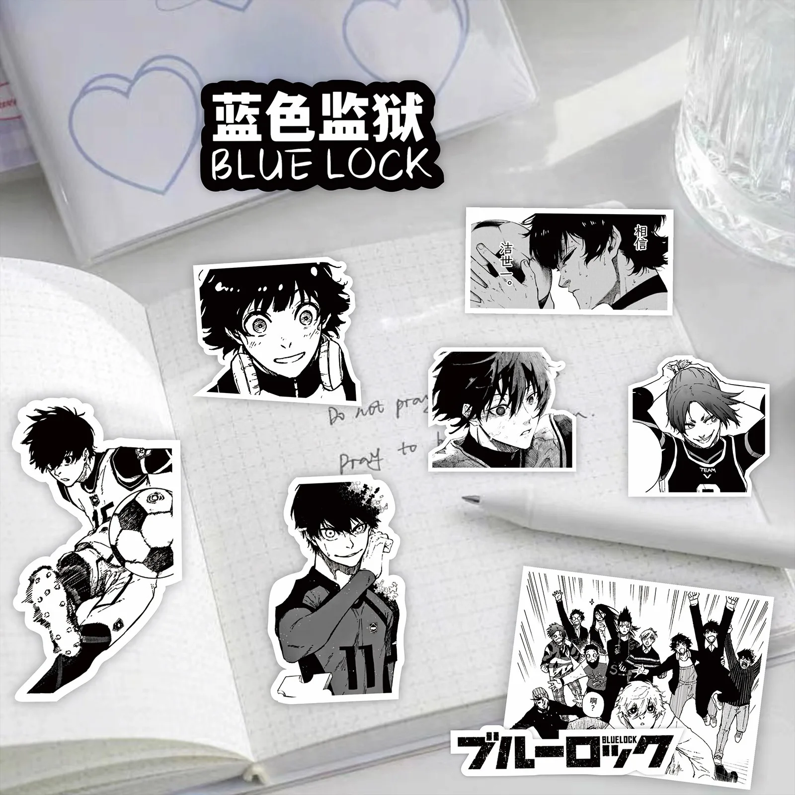 10/30/70Pcs Anime BLUE LOCK Graffiti Stickers Waterproof Cartoon Decals For Guitar Phone Computer Suitcase Cup Skateborad Toys