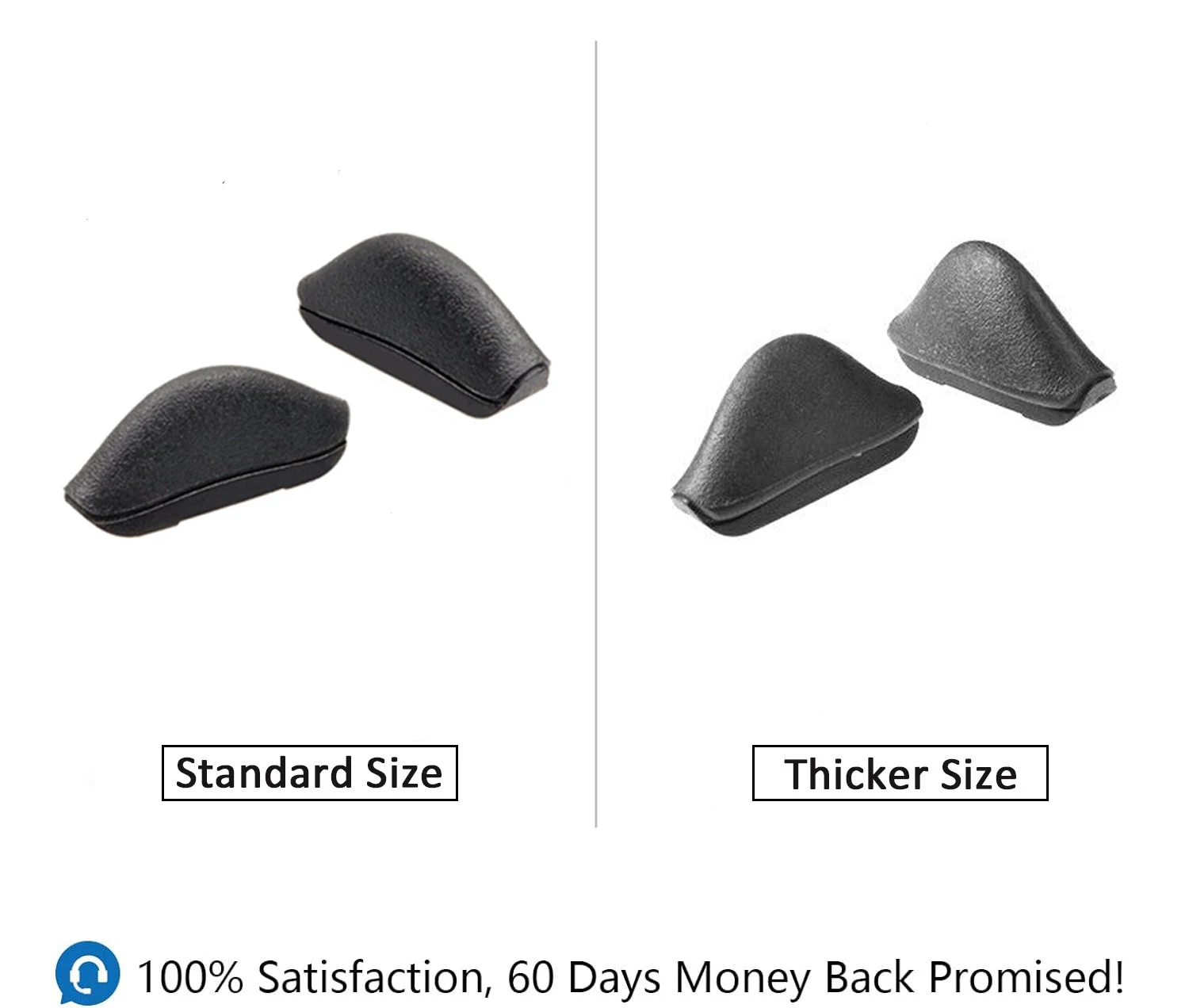 Silicone Replacement Nose Pads Pieces Compatible with Oakley Pulse OO9198 Sunglasses