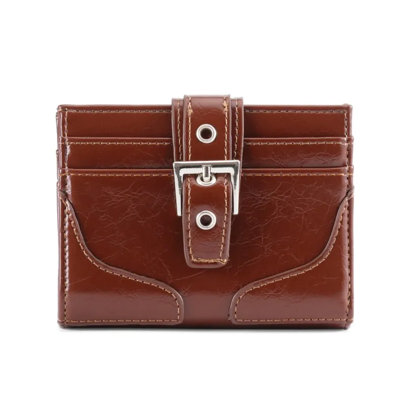 

Женский кошелек с заклепками и трещинами, бестселлер для женщин, чехол для карт с несколькими слотами, кошелек для монет большой емкости, Carteiras Femininas