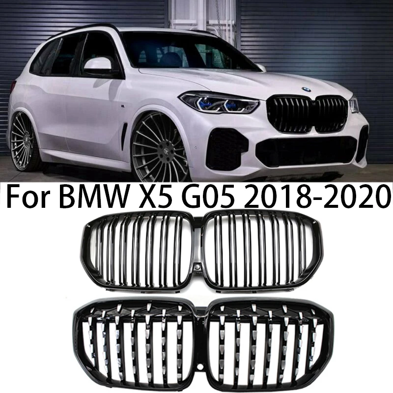 

For BMW X5 G05 X5M F95 2018 2019 2020 Car Front Kidney Grille Hood Front Bumper Radiator Grill Parts Car Styling