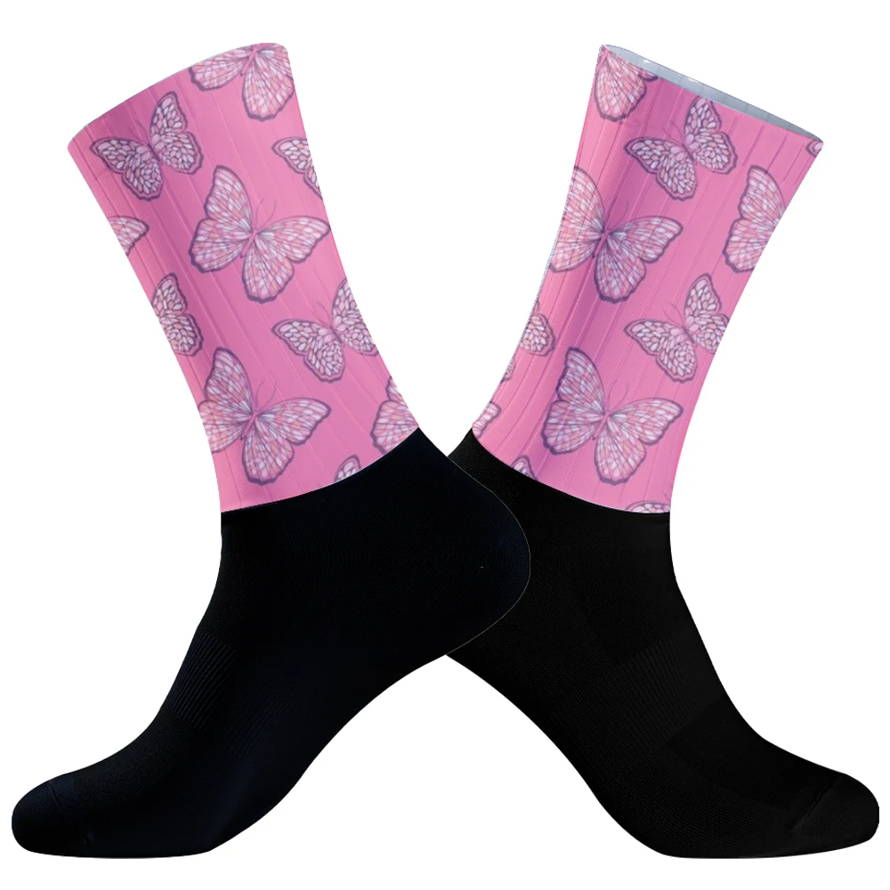 Chaussettes de compression de haute qualité pour hommes et femmes, chaussettes de sport professionnelles, course à pied, cyclisme, vélo, extérieur, nouveau