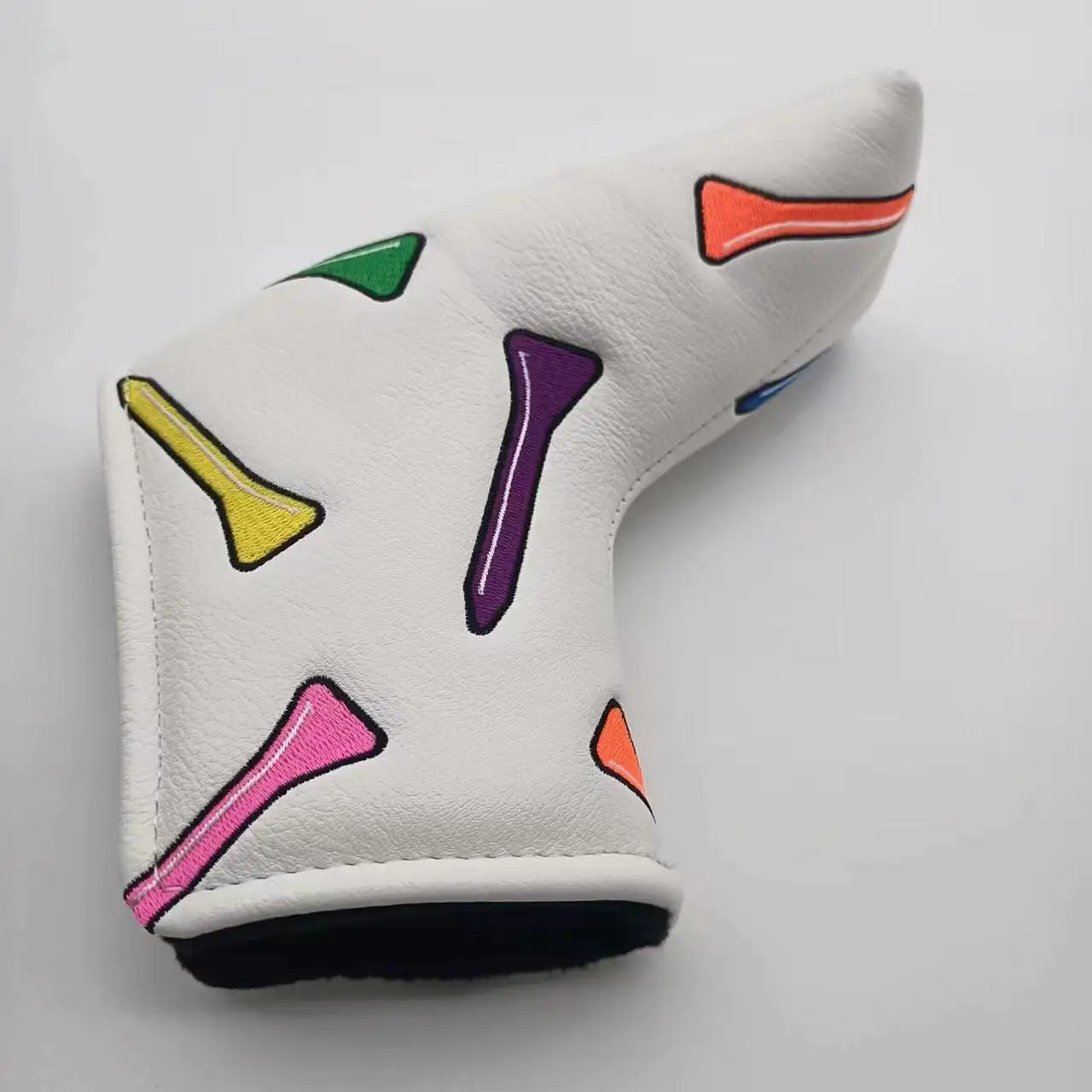 Golf club Headcovers,Colorful Tee Driver Headcover Fairway Wood Cover Hybrid Cover Mallet Putter Headcover Blade Putter Cover