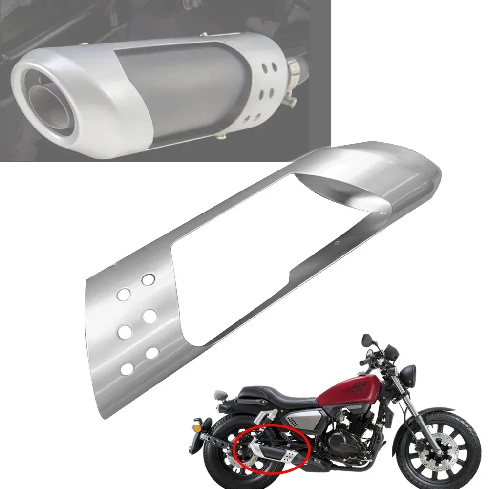 Motorcycle For KEEWAY K Light 125 K Light 202 QJ200-2H Rear Exhaust Pipe Decorative Cover Silencer Decorative Protective Shell