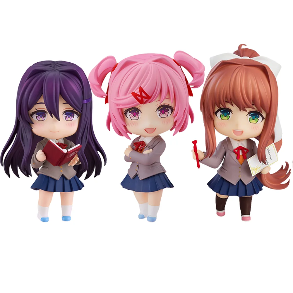 

Mini figure Natsuki Yuri Monika action figure Natsuki Yuri Monika figurine Doll PVC Model Toys Statue Gift desktop ornament 10cm