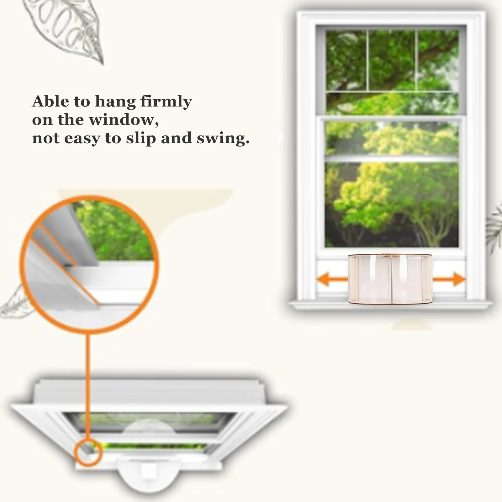 Window Bird Feeder Inside House Rain Proof Adjustable Inlet Stable 180° Clear View Birds Feeder For Bird Watching