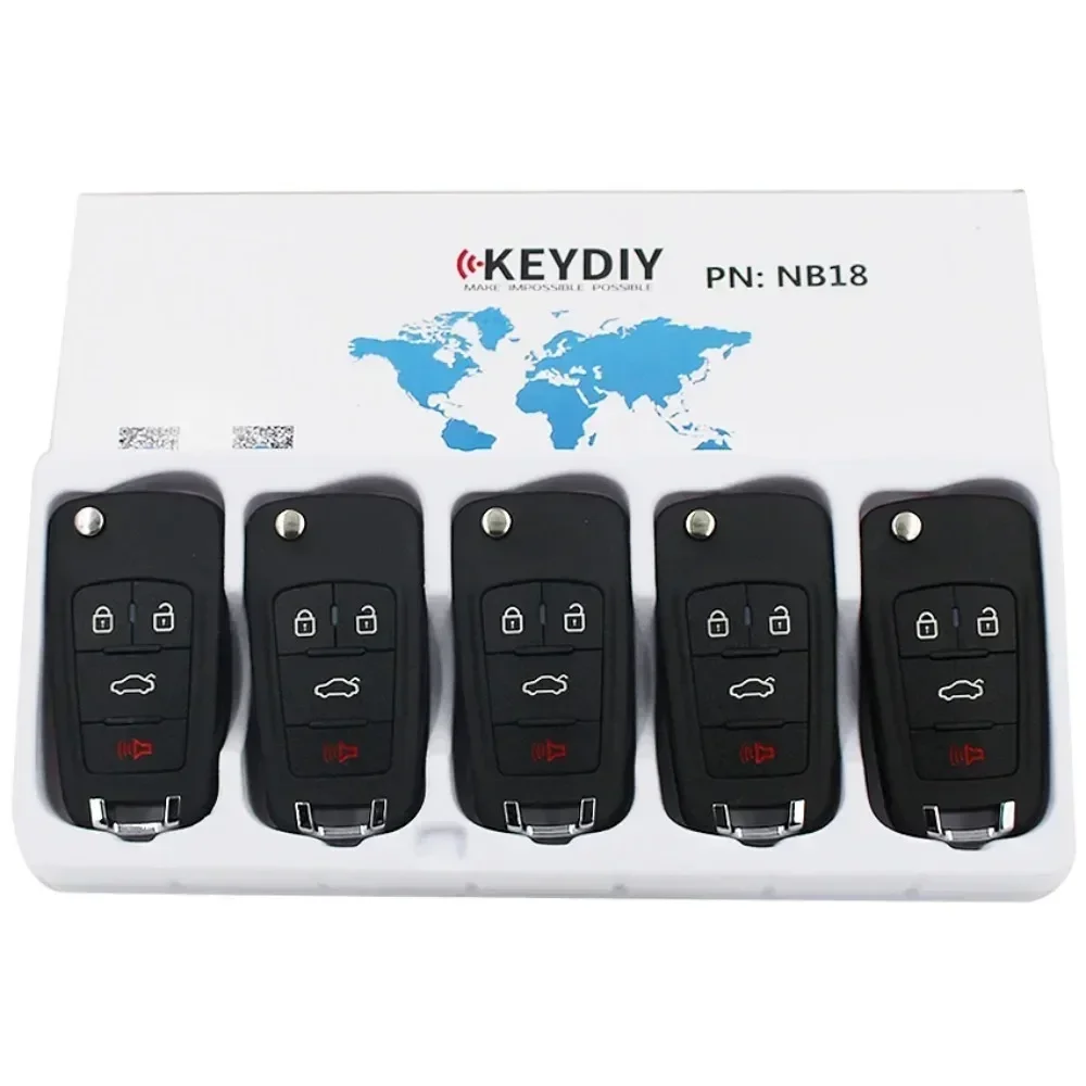 10pcs KEYDIY NB18 Multifunctional KD Remote Key NB Series 4 Buttons Car Key for MINI KD/KD-X2 /KD-MAX KD MAX Auto Key Programmer