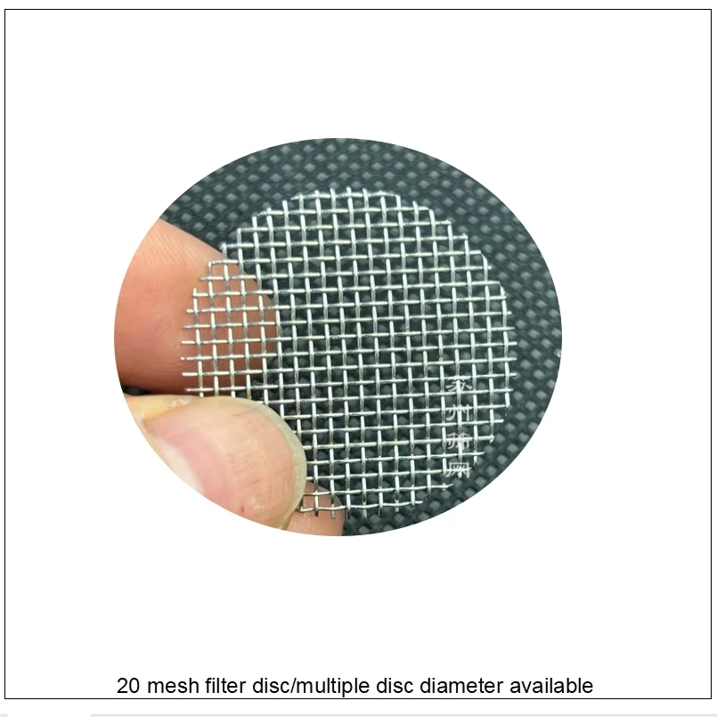 sus 304 20 mesh filter disc D=30mm/40mm/50mm/62mm/100mm can choose -50 pc/lot