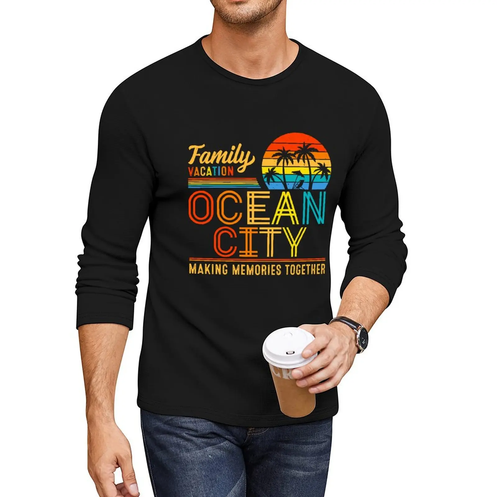 

Family Vacation Ocean City Making Memories Together for Summer Long T-Shirt custom t shirt mens t shirt graphic