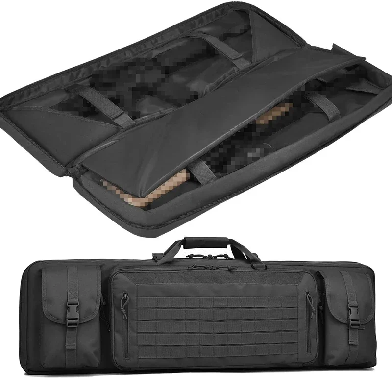 

Водонепроницаемая тактическая сумка для винтовки, двойной футляр для оружия, рюкзак с карбином, рюкзак системы Molle, транспортная сумка, запираемая молния, 46 дюймов