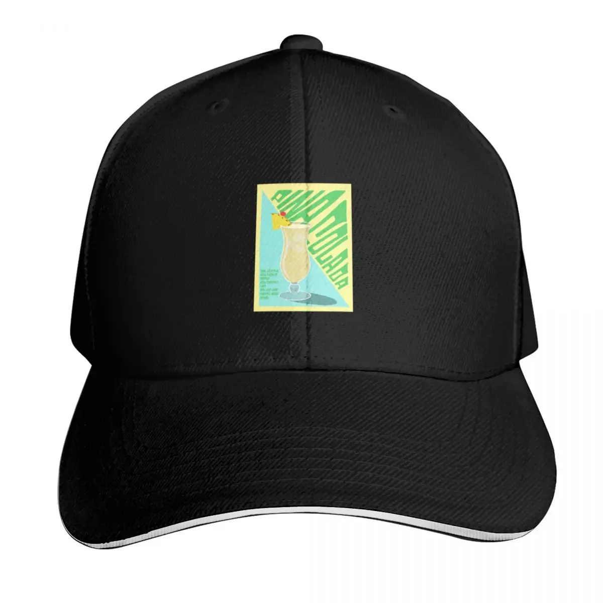 Gorra de béisbol Pina Colada Cocktail en oferta, gorras de pesca para hombre, gorras negras Icon para hombre y mujer