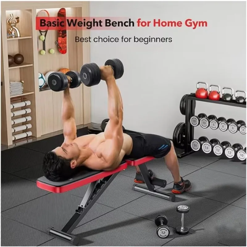 New Dumbbell Bench with Soft Cushioning and Comfortable Surface — Designed for Optimized Efficiency in Home Gym Workouts