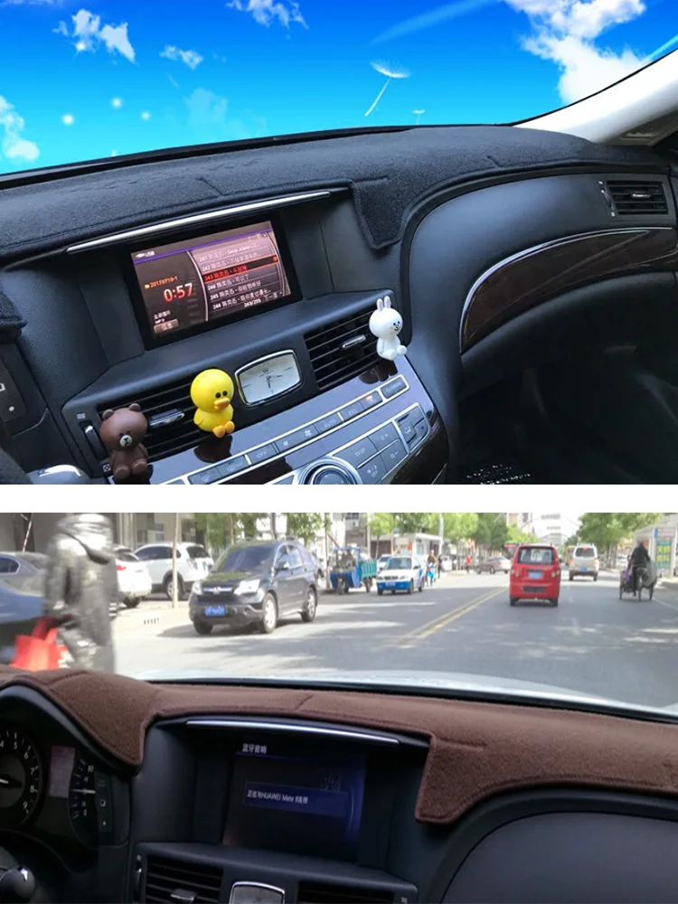 

For Infiniti M35 M45 Car-Styling Dashmat Dashboard Cover Instrument Panel Insulation Sunscreen Protective Pad