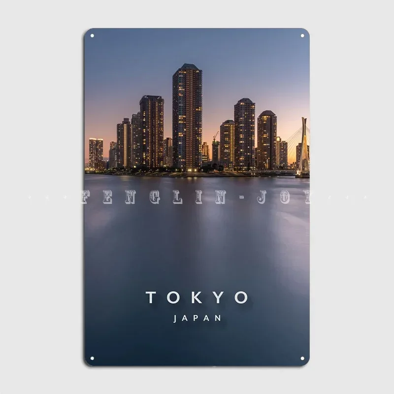Плакат-с-изображением-города-Токио-металлическая-табличка-клубная-вечеринка-пещера-паб-дизайн-плаката-жестяная-вывеска-плакат