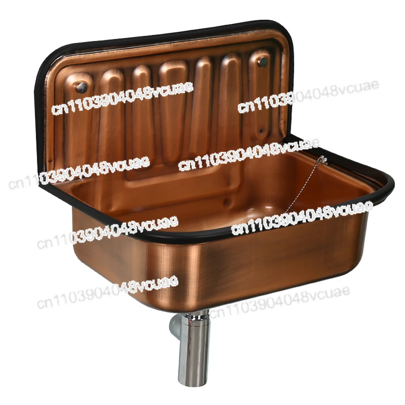 

For European Wash Basin Retro Bronze Plating Nostalgia Hanging Basin Bathroom Sink Model Room Wash Kitchen Balcony